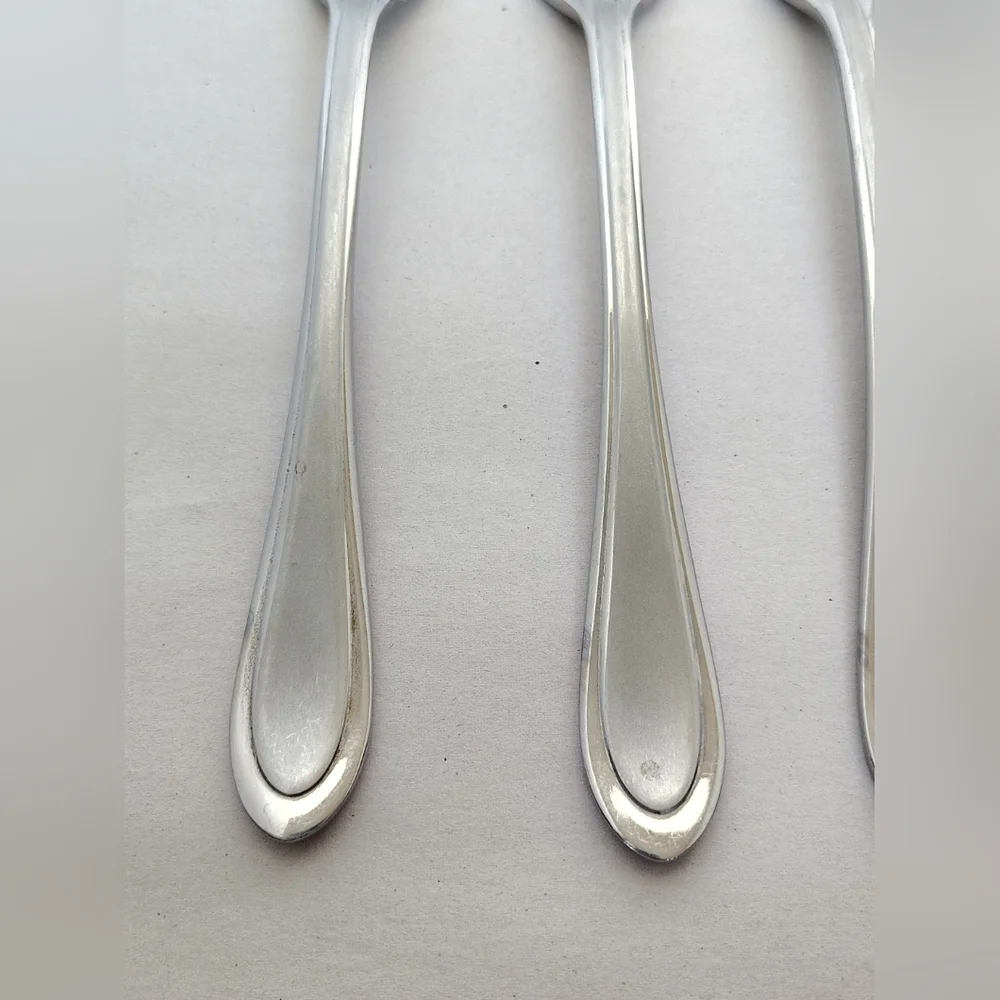 Oneida Stainless JOANN Dinner Forks JOANNE Set of 4 Frosted Glossy Flatware #